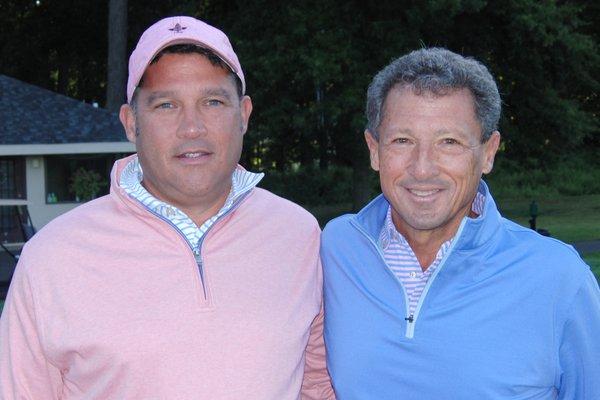 Memorial Golf Outing participants Charles "Chuck" Caparo and Dan Caparo