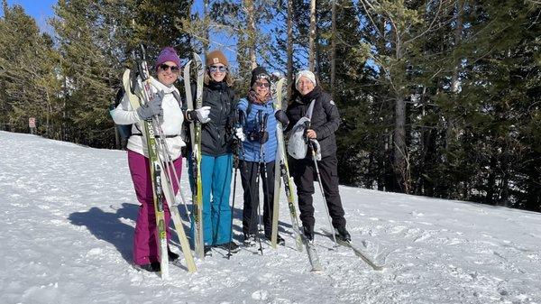 Cross country skiing on Trail Ridge Road