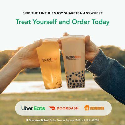 Now available on Ubereats, Doordash & Grubhub