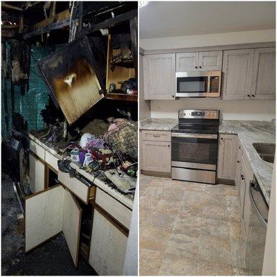 Fire Before and After