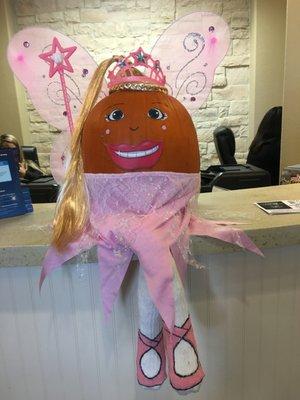 Lost Creek Dental Halloween pumpkin. "Tooth Fairy" Vote for our Tooth Fairy at Pierson Orthodontics Facebook page