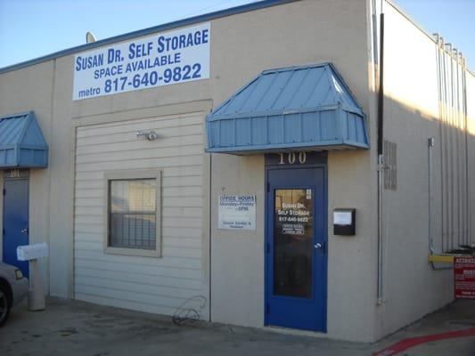 This is the leasing office for the self storage units