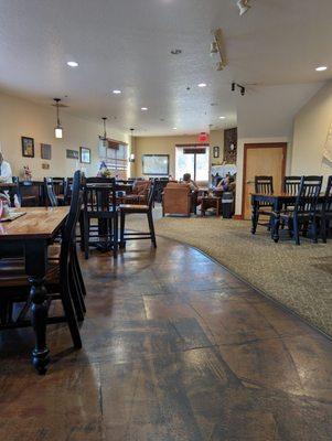 Spacious dining area