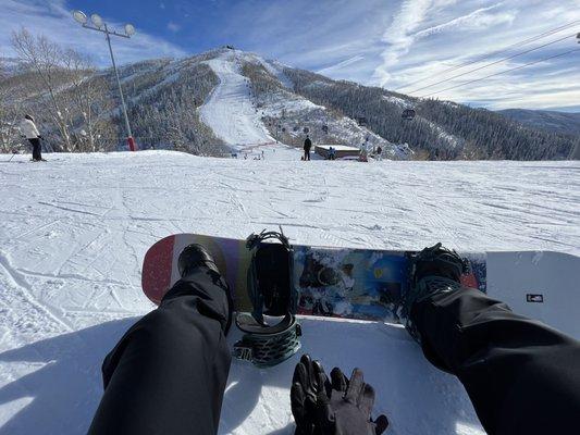 Christie peak with my Powder Tools Board