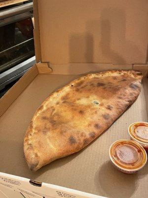 Large Spinach and Feta Calzone