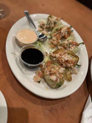 Shrimp stuffed peppers