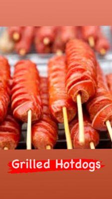 Grilled Hotdogs Sticks