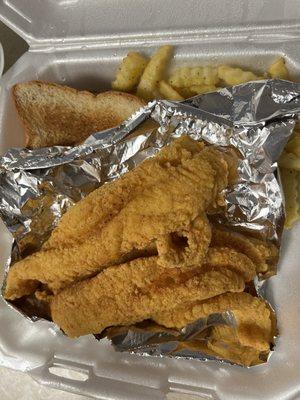 8. Fish 6 Piece & Chicken Wings 6 Pieces Platter with fries