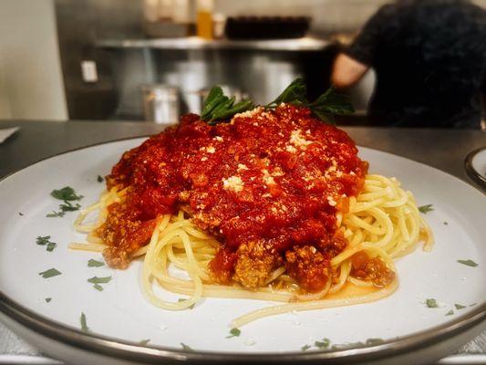 Spaghetti with meat sauce