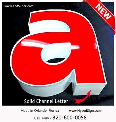 Front lit Led channel letter sign --visit our web.  www.NyLedSign.com  - Low price - Many sizes and colors