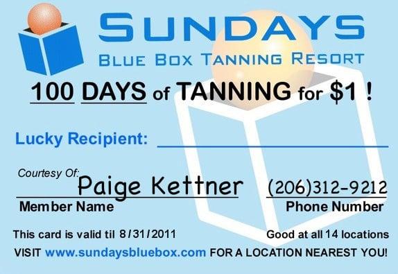 Print this out or copy down the name and number and bring it in to your Sunday's to take advantage of this promotion!! :)