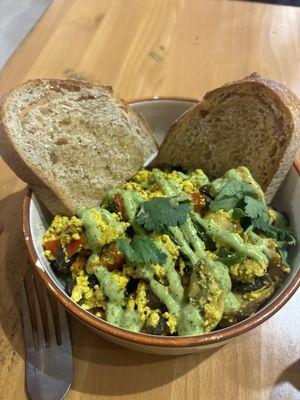 Delicious tofu scramble