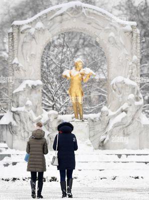 1/1/2025. Great Performances on PBS. Strauss Superb Music! I saw this beautiful statue, when I visited Vienna, in 1987! NYC.