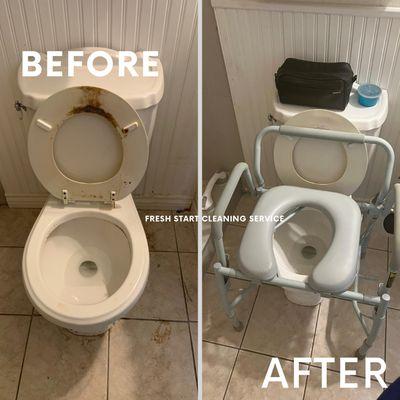 Deep cleaning bathroom