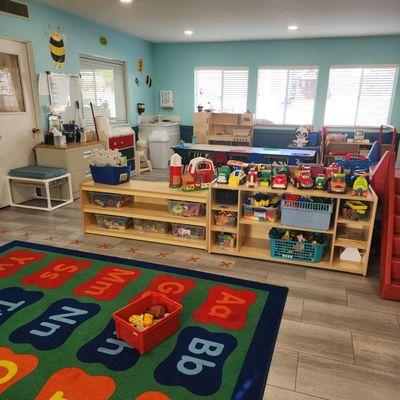 Welcome to our two year-old room where children love to play and explore