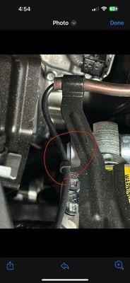 Nut fell off on passenger side upper control arm