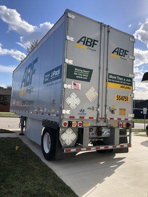 New truck (replacement) on 3/15/21 vs first truck, 3/11/21.