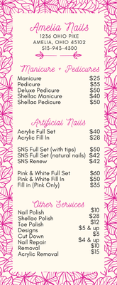 Services & Price List