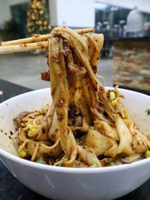 Spicy Cumin Lamb Hand-Ripped Noodles @tiffhuangry