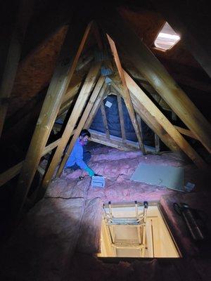 Insulation and attic work