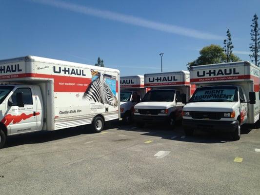 Inventory of truck sizes include 10', 15', 17', 20', and 26' to fit any size move.