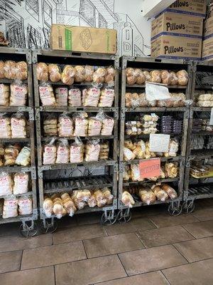 Variety of fresh baked breads