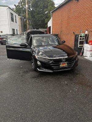 Car getting detailed