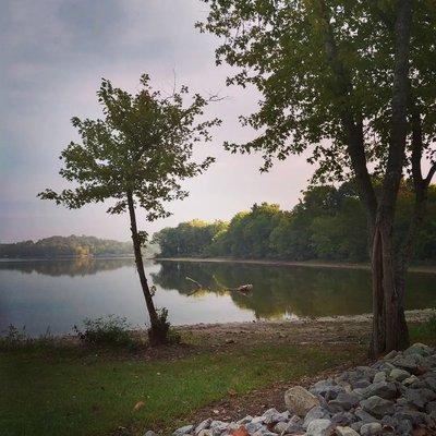 View from waterfront RV site