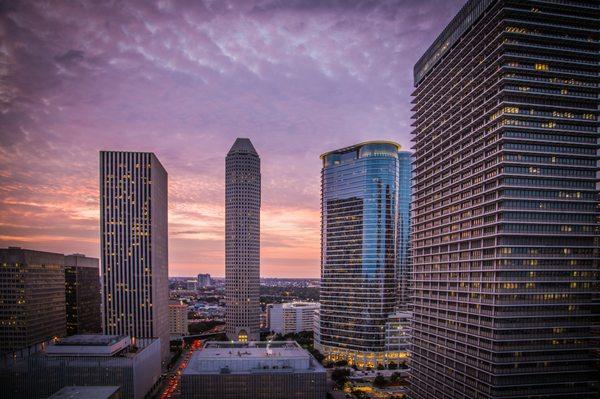 Night time roof top views