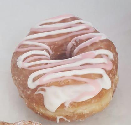 Strawberry shortcake crossaint donut