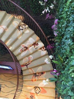 Beautiful Staircase in the lobby of the Kahala Hotel