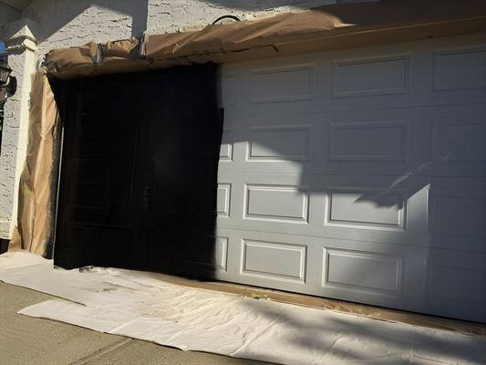 GARAGE EXTERIOR DOOR PAINTING