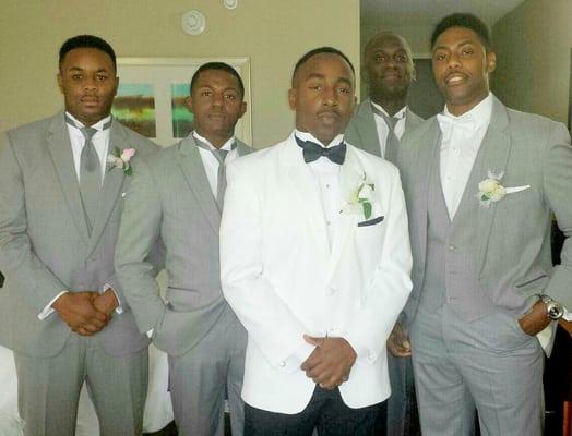 My guys in my tux.. Thanks Savvi Formalwear!