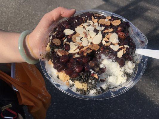 Black sesame patbingsu to go...