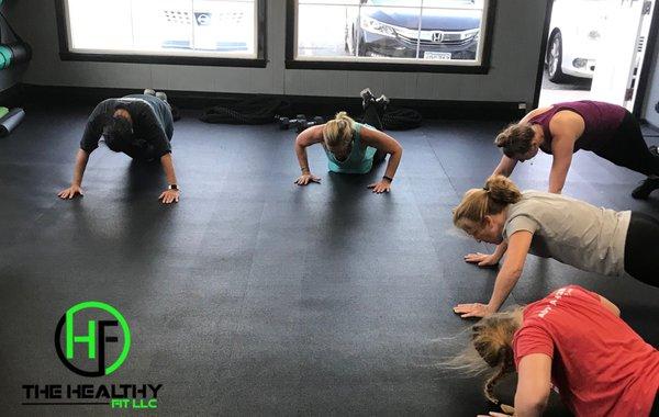 Calisthenics is our specialty class.  It includes all body weight movements to redefine what your body is truly capable of!