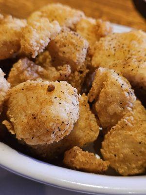 Close-up of the Fried Catfish Bites.  So  delicious!