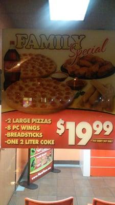 Dinner for 4 (or even 5) for just $19.99….WOW