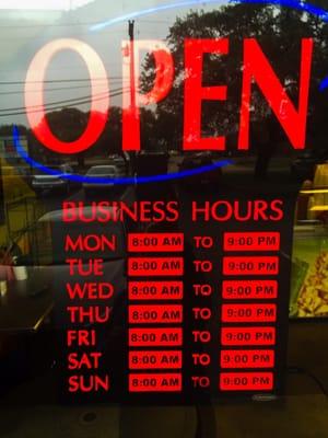 Store Hours