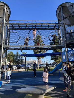 The oversized climbing playground