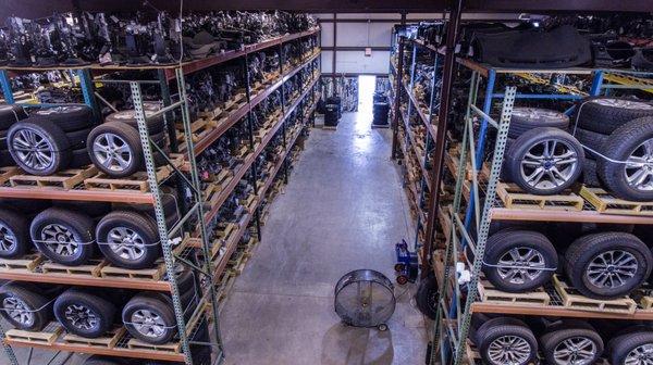 Huge warehouses full of used auto parts. Wheel and Tire sets. Tires and more.