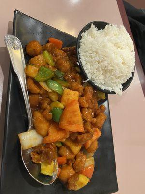 Sweet and sour chicken