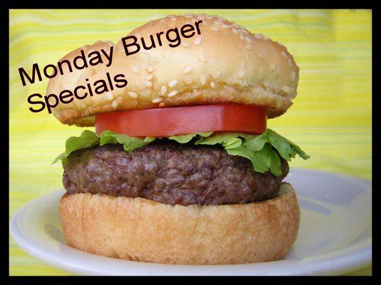 Burger Specials on Monday