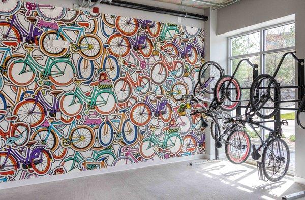 Bike storage room