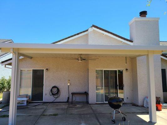 New aluminum non insulated patio.