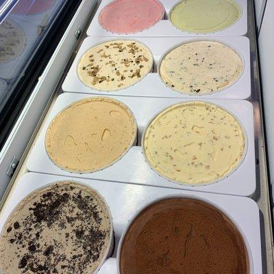 8 of our 16 dairy-based ice creams!