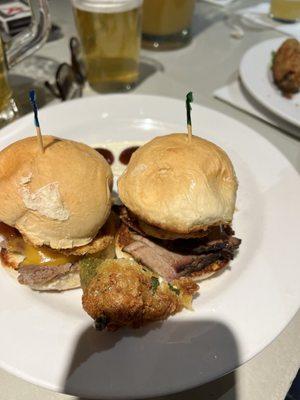 Pork sliders.