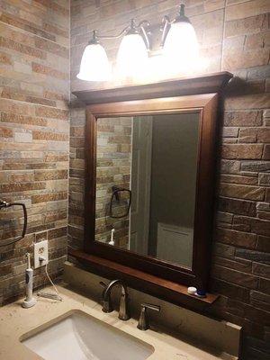 Bathroom remodel done in Silver Spring.