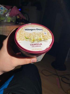 Häagen-Dazs vanilla ice cream