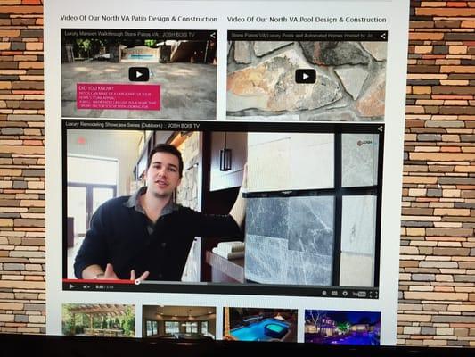 Oh look its #JoshBoisTV on the #homepage of StonePatiosVA.com