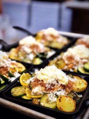 Roasted zucchini